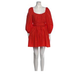 CINQ À SEPT Scoop Neck Mini Dress Size: S Baby doll